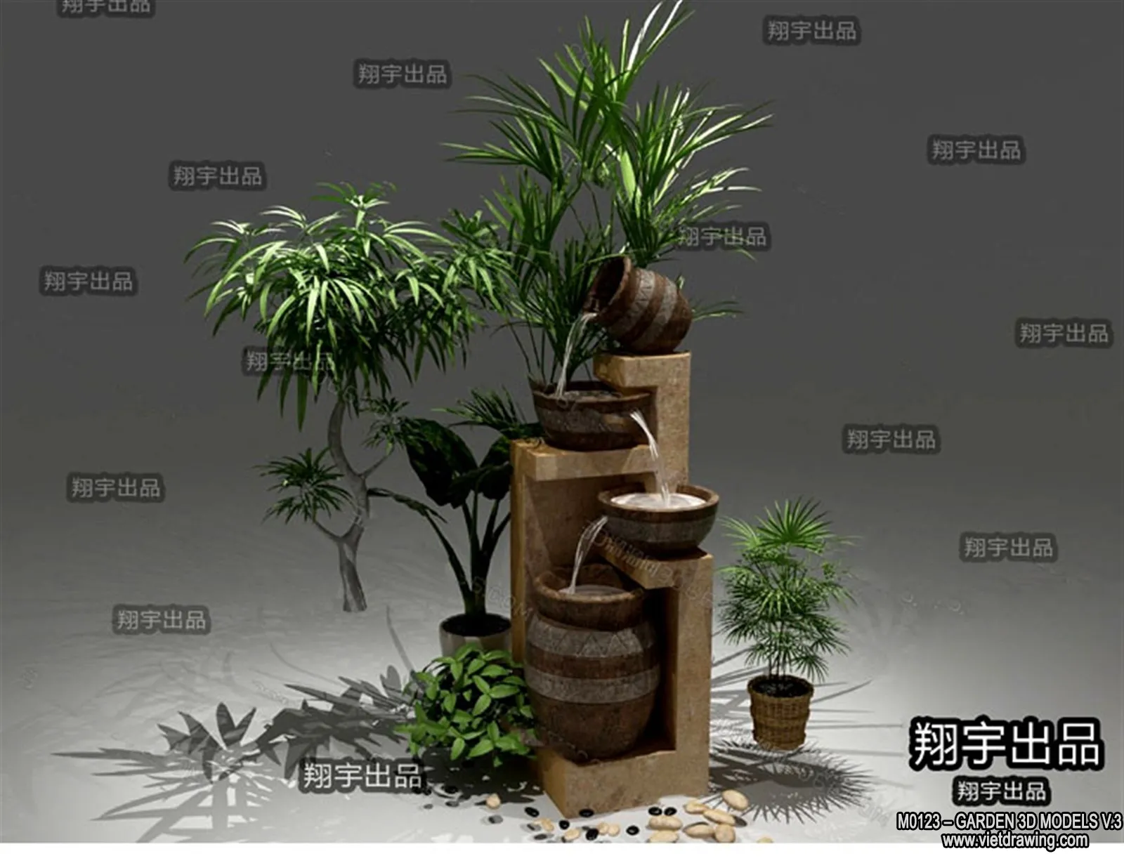 Garden 3D Models – Architecture Decor 3D – 150