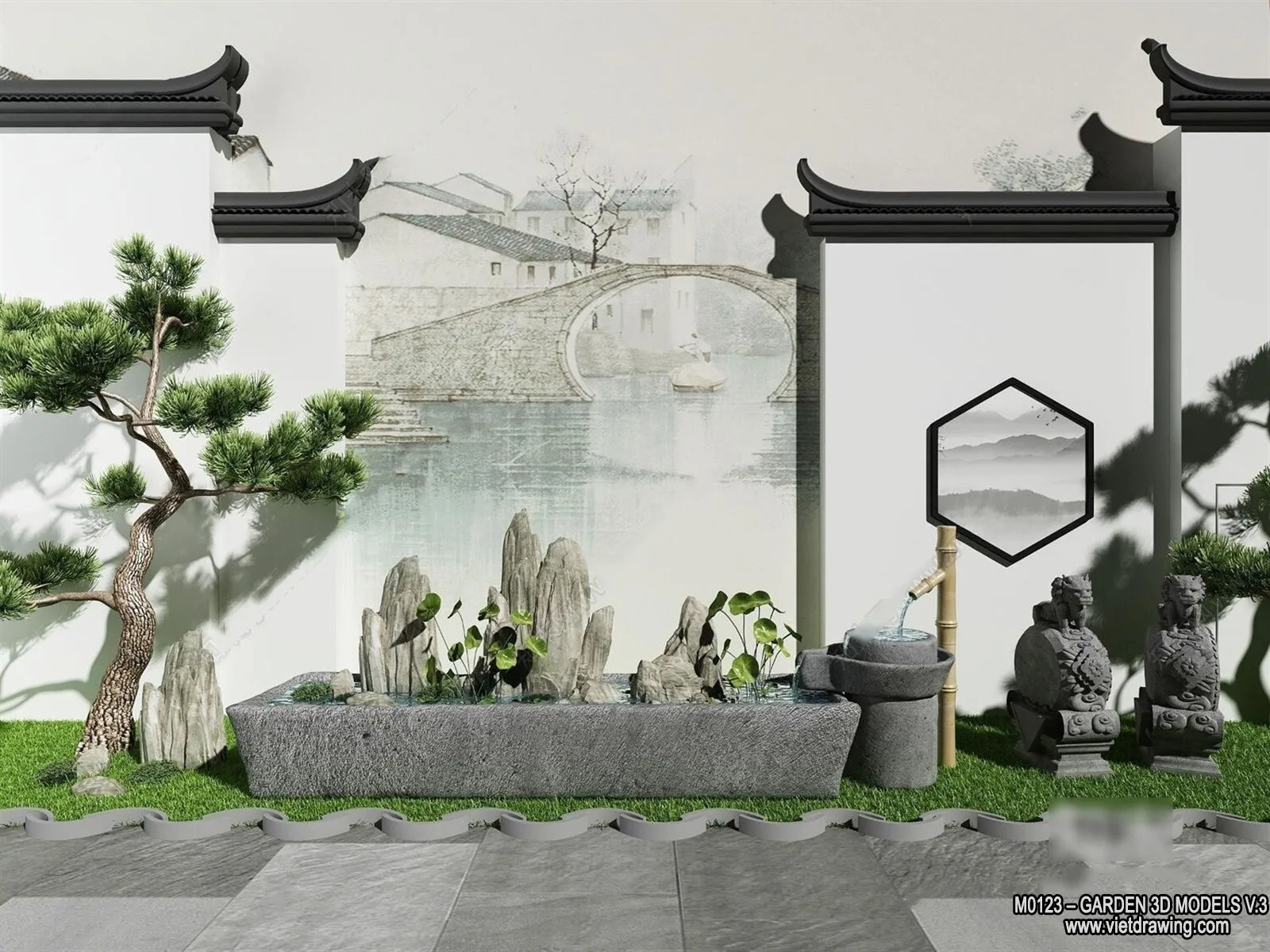 Garden 3D Models – Architecture Decor 3D – 167