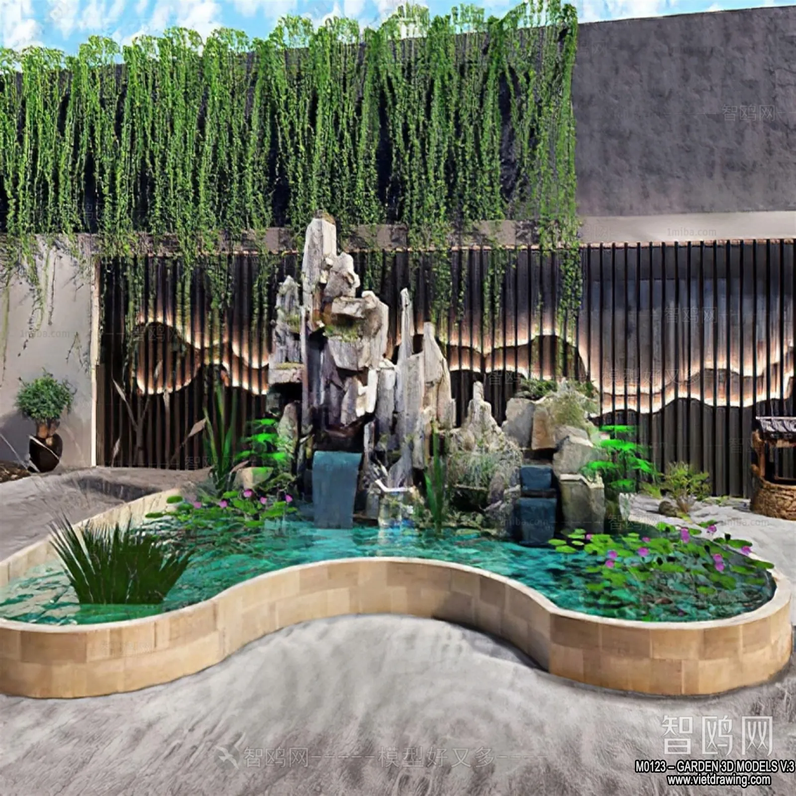 Garden 3D Models – Architecture Decor 3D – 175