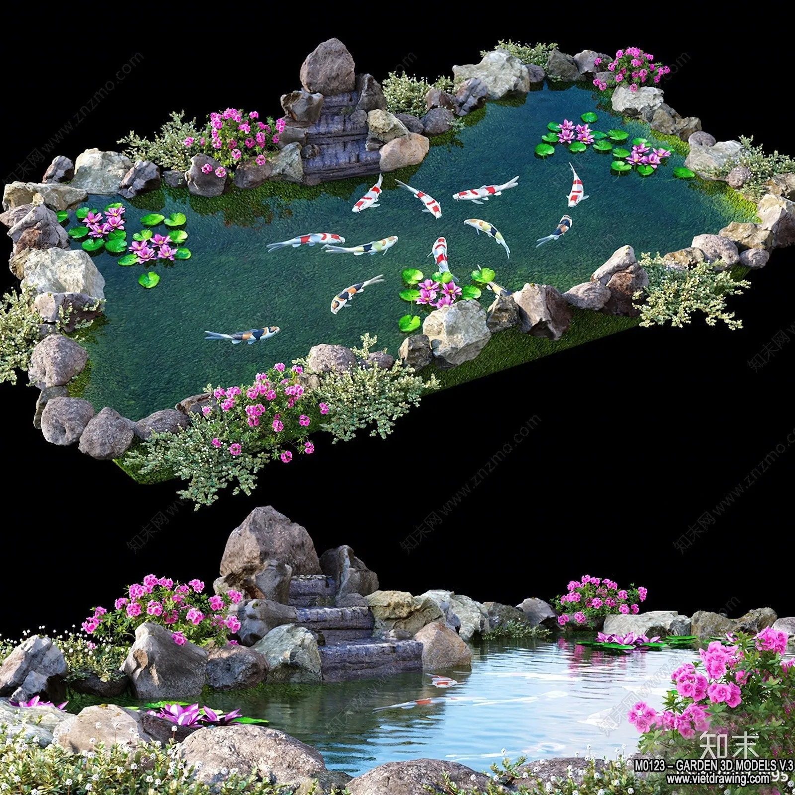 Garden 3D Models – Architecture Decor 3D – 181