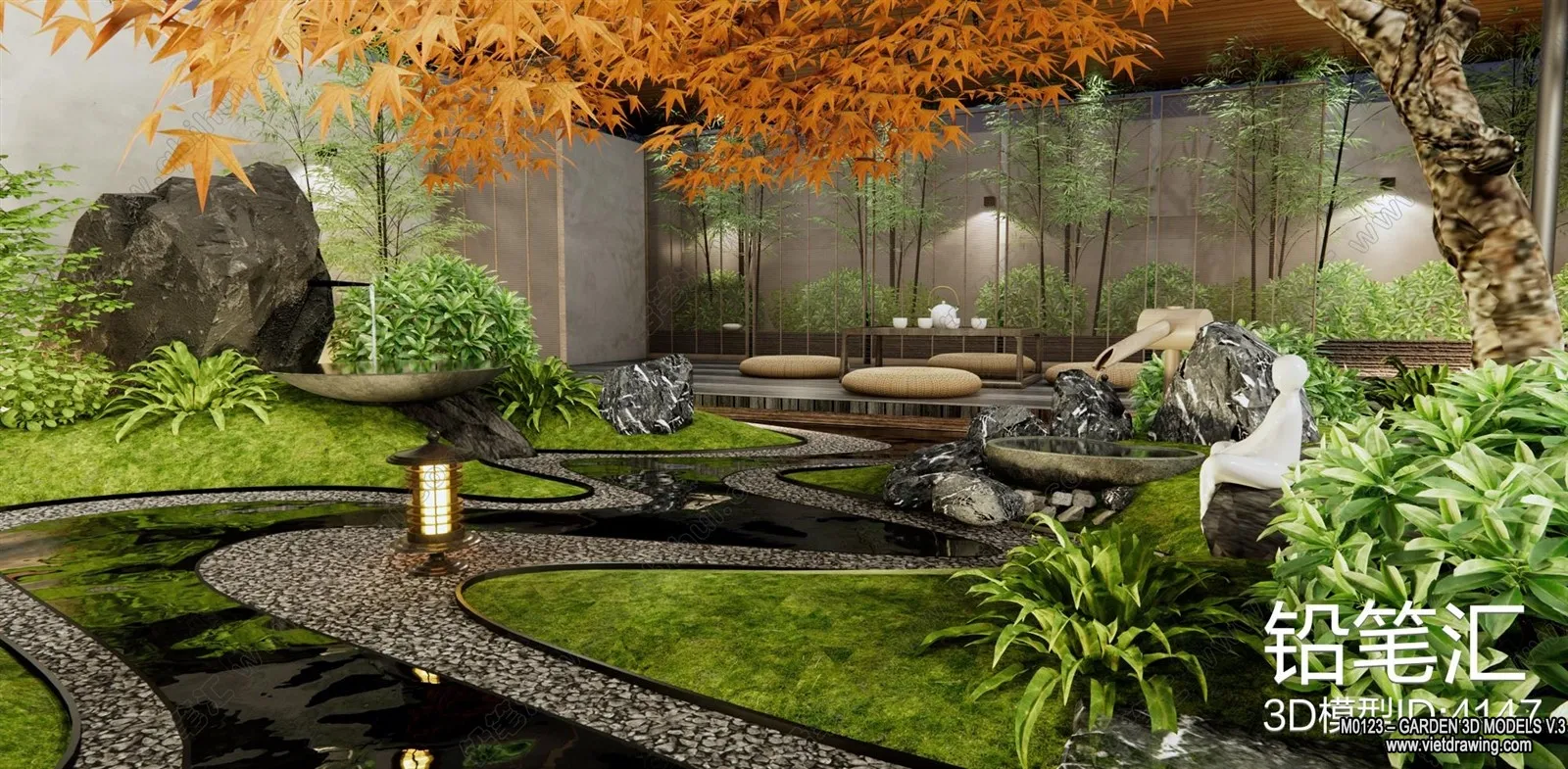 Garden 3D Models – Architecture Decor 3D – 217