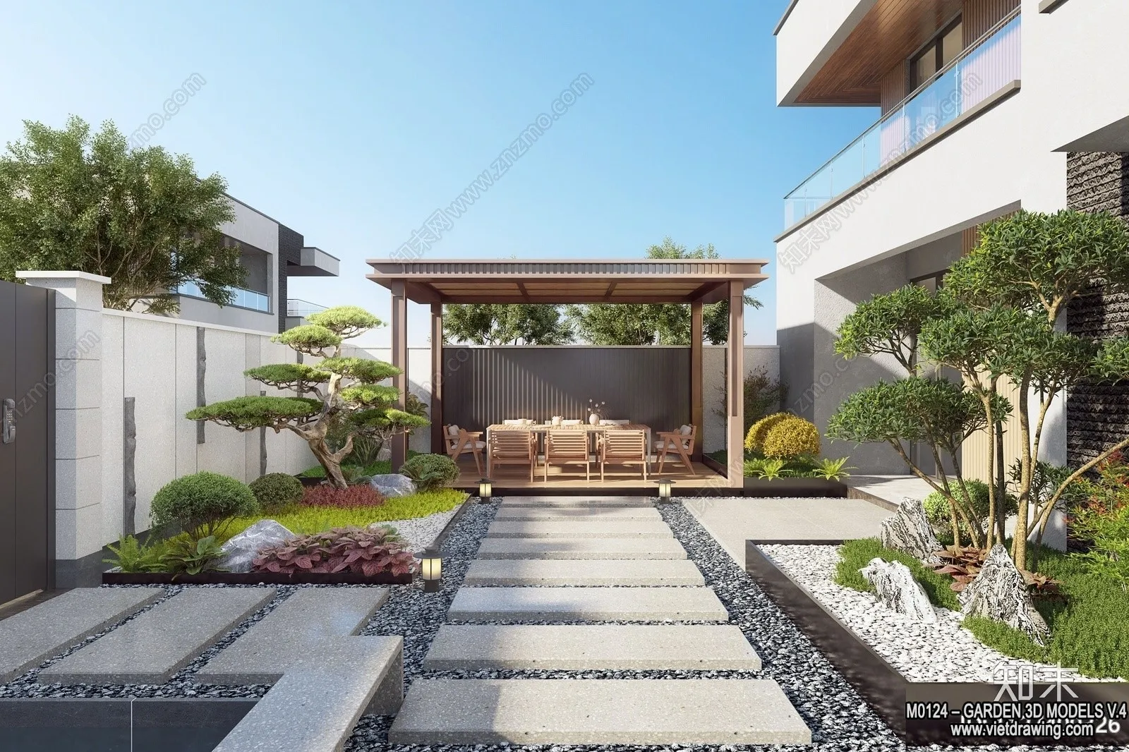 Garden 3D Models – Architecture Decor 3D – 258