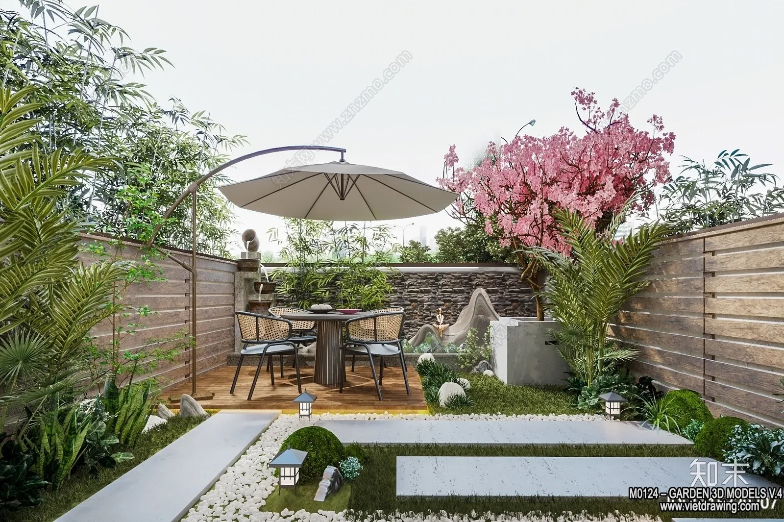 Garden 3D Models – Architecture Decor 3D – 270