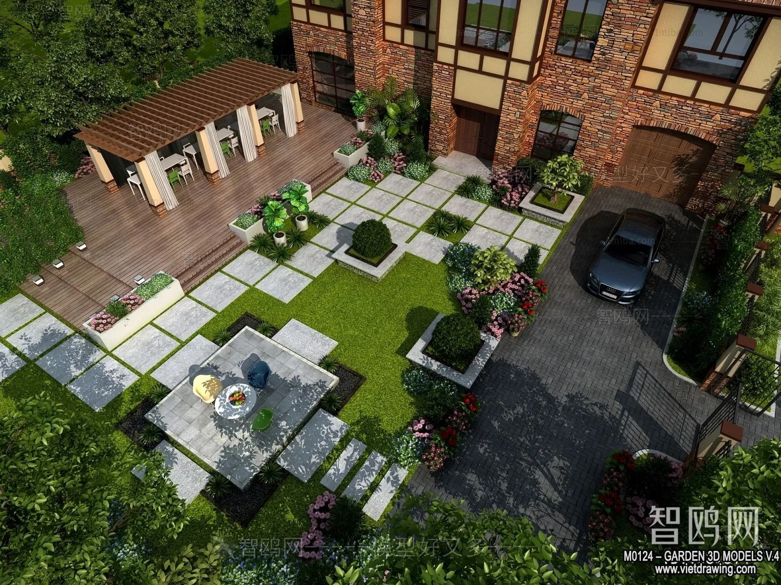 Garden 3D Models – Architecture Decor 3D – 272