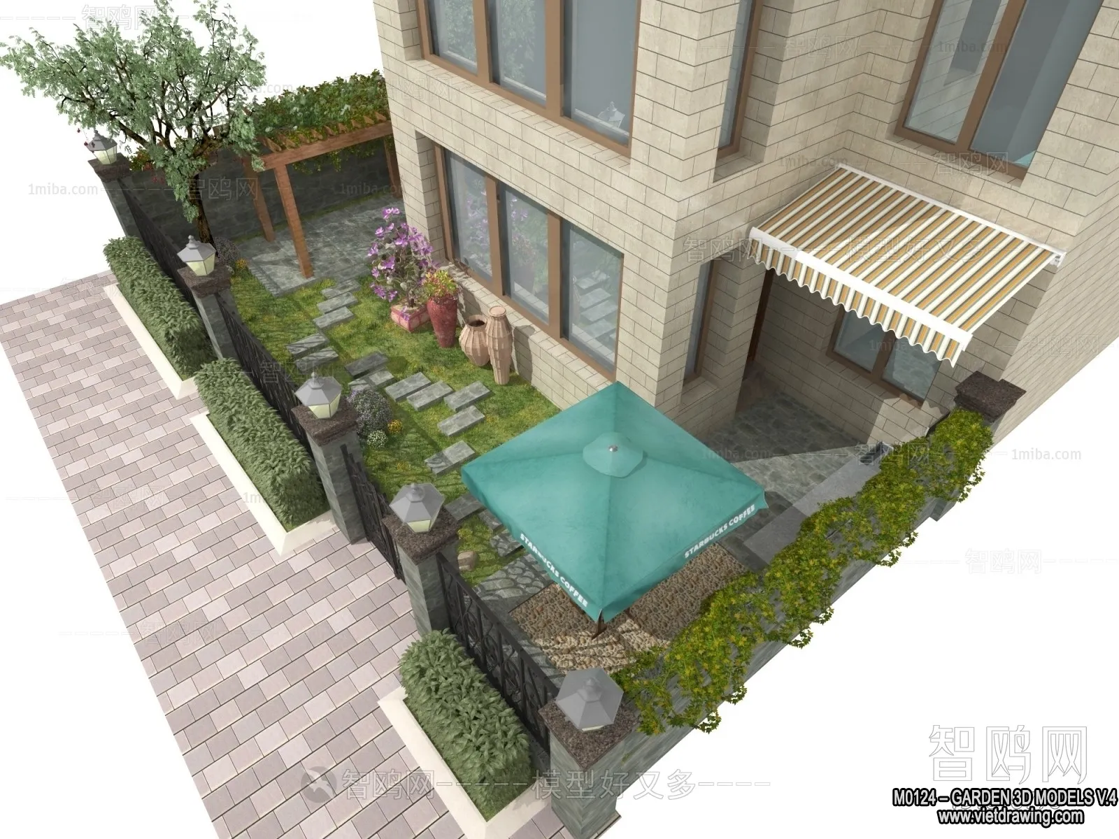 Garden 3D Models – Architecture Decor 3D – 274