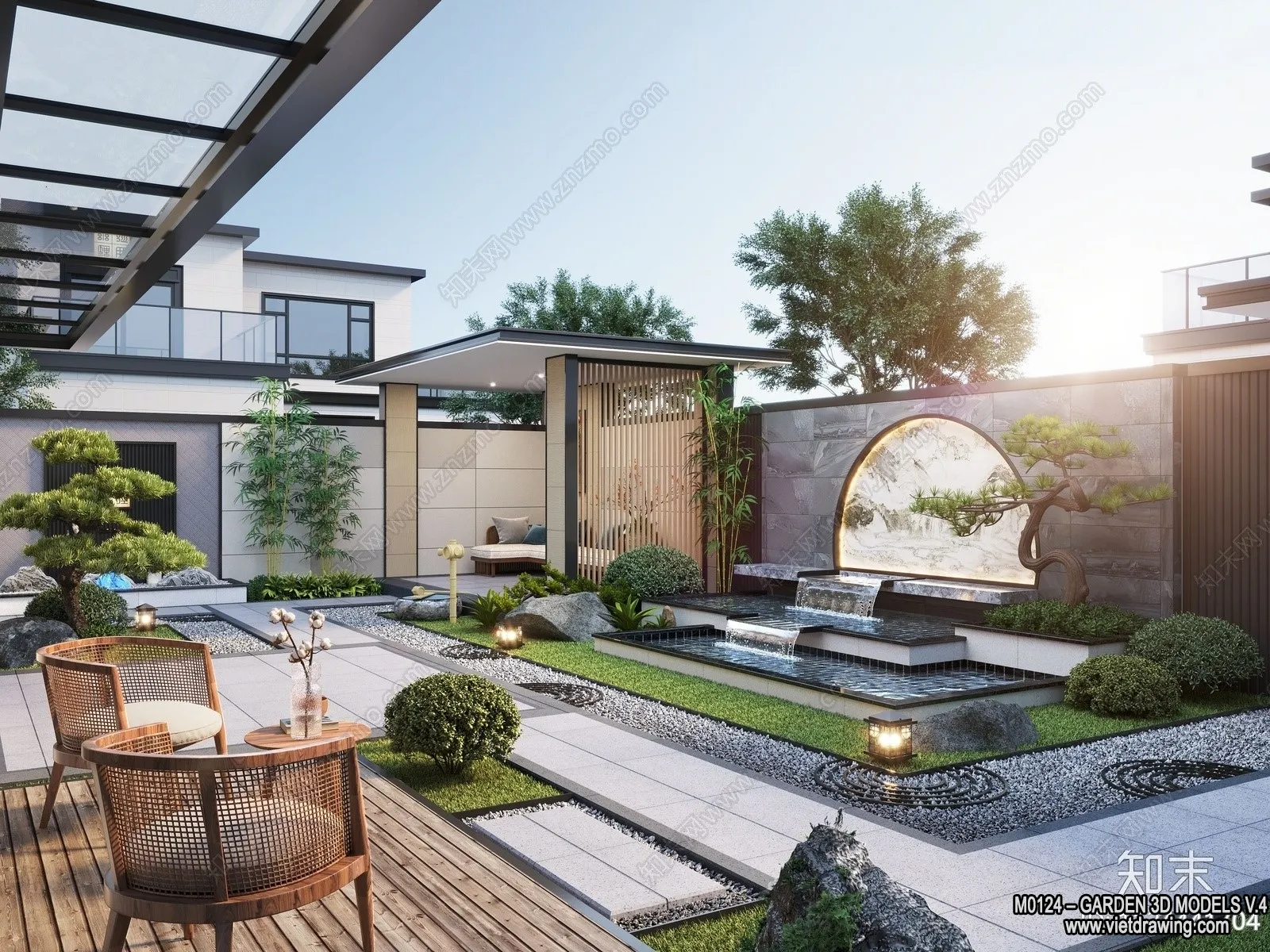 Garden 3D Models – Architecture Decor 3D – 283