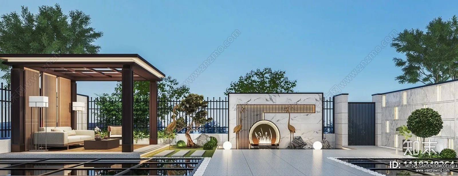 Garden 3D Models – Architecture Decor 3D – 293