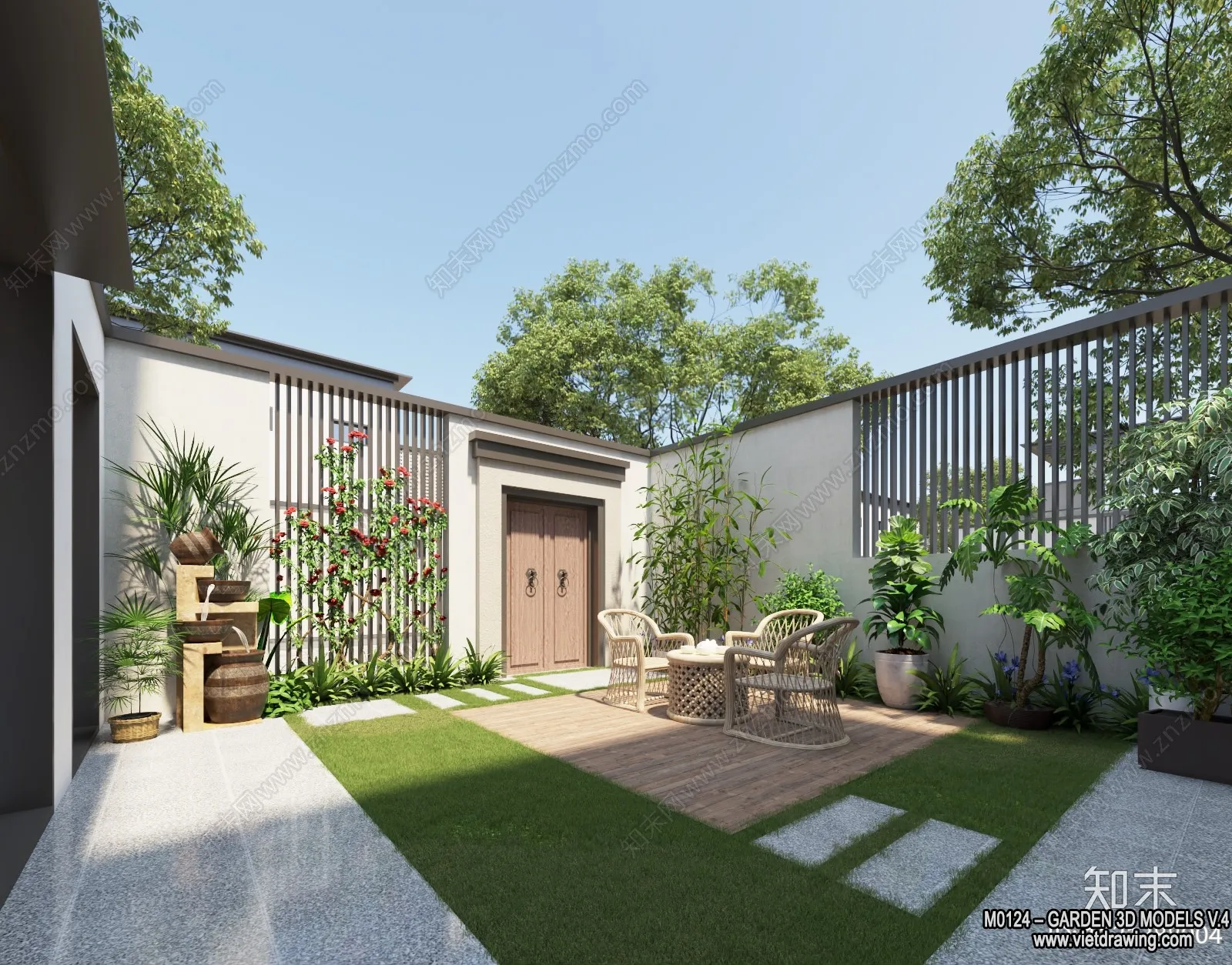 Garden 3D Models – Architecture Decor 3D – 295