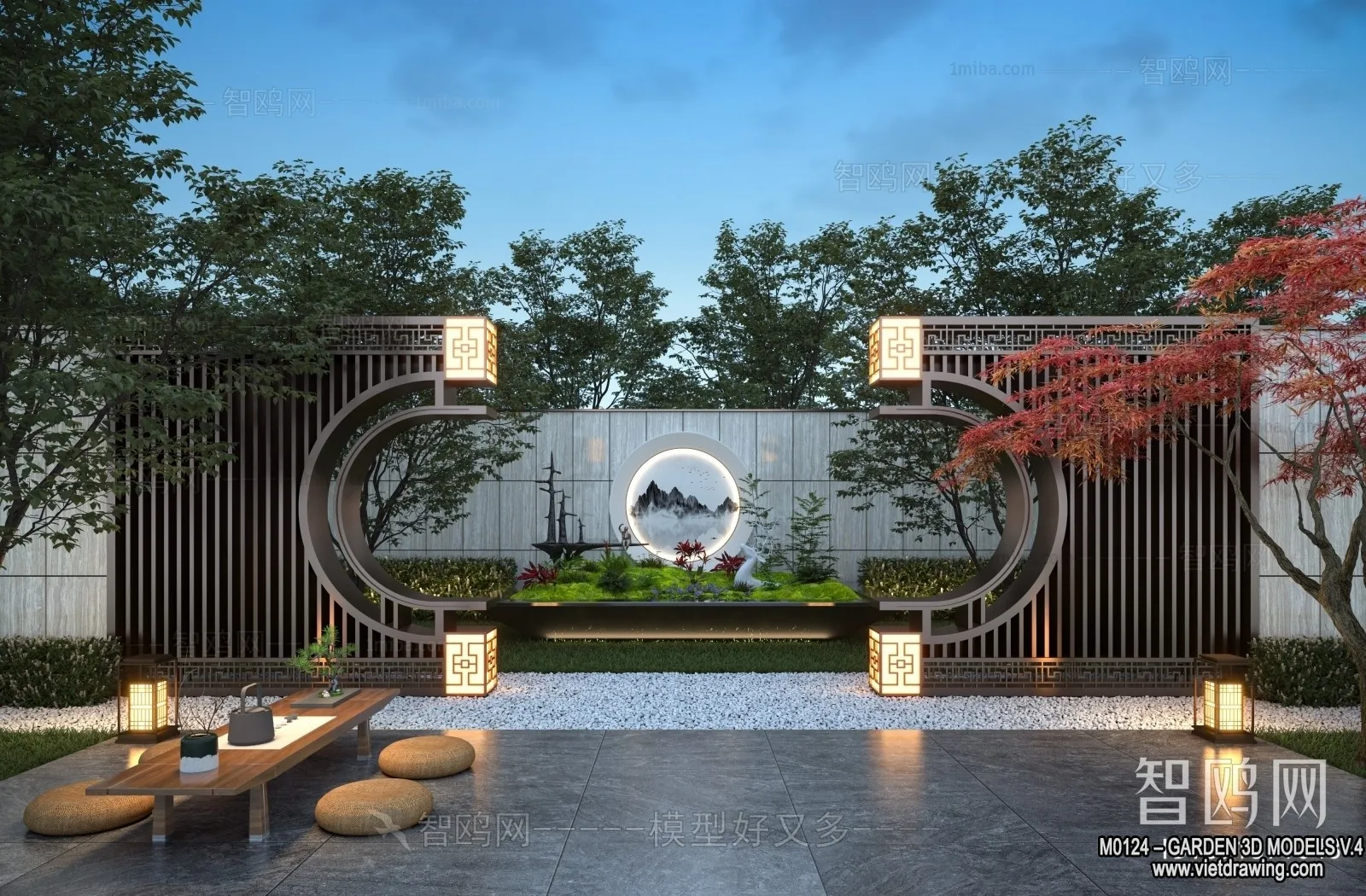 Garden 3D Models – Architecture Decor 3D – 297