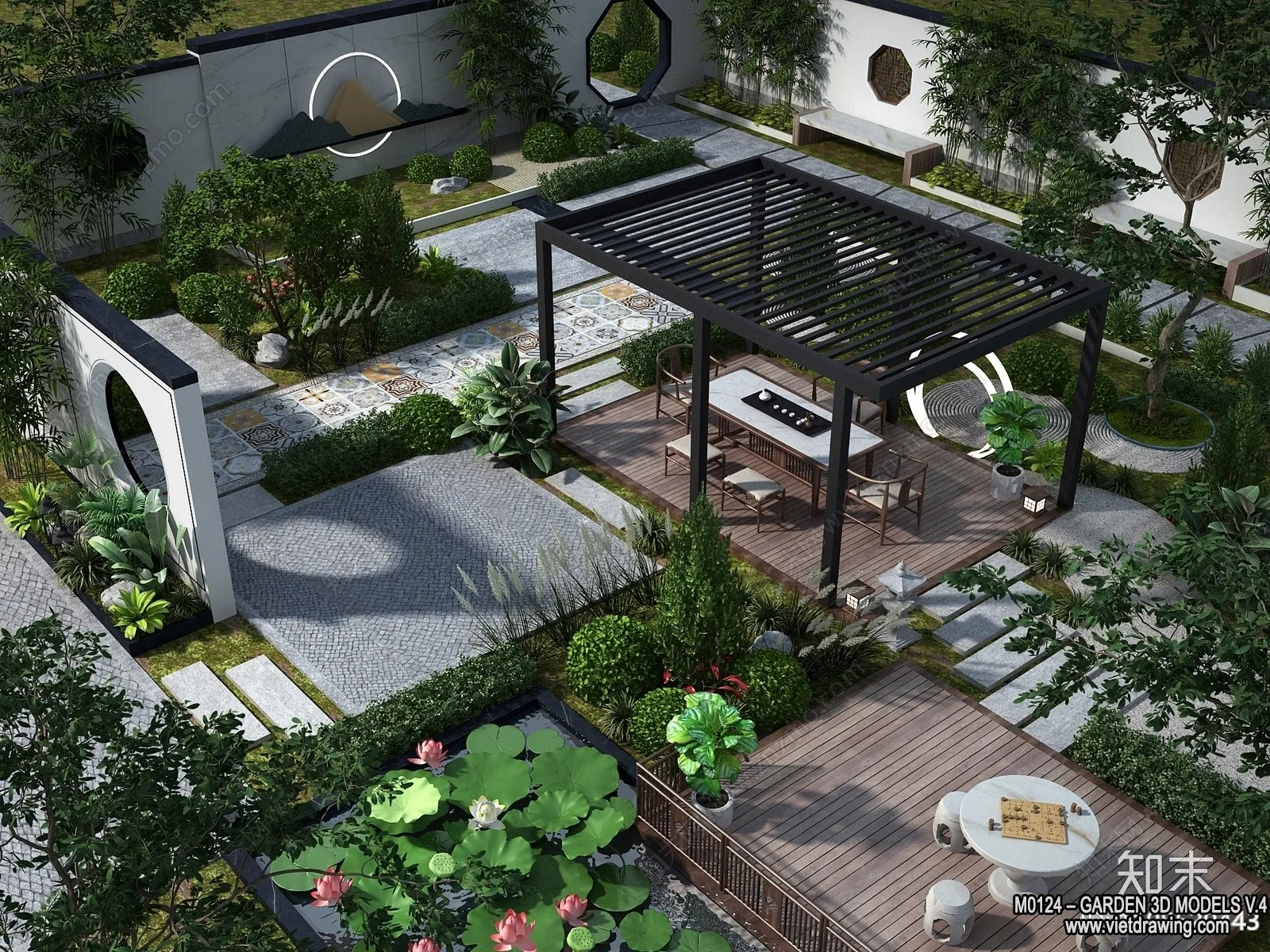 Garden 3D Models – Architecture Decor 3D – 325