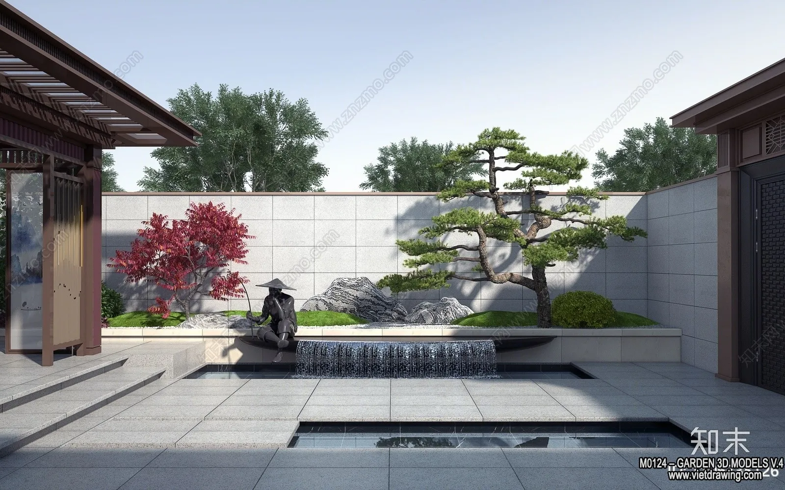 Garden 3D Models – Architecture Decor 3D – 329