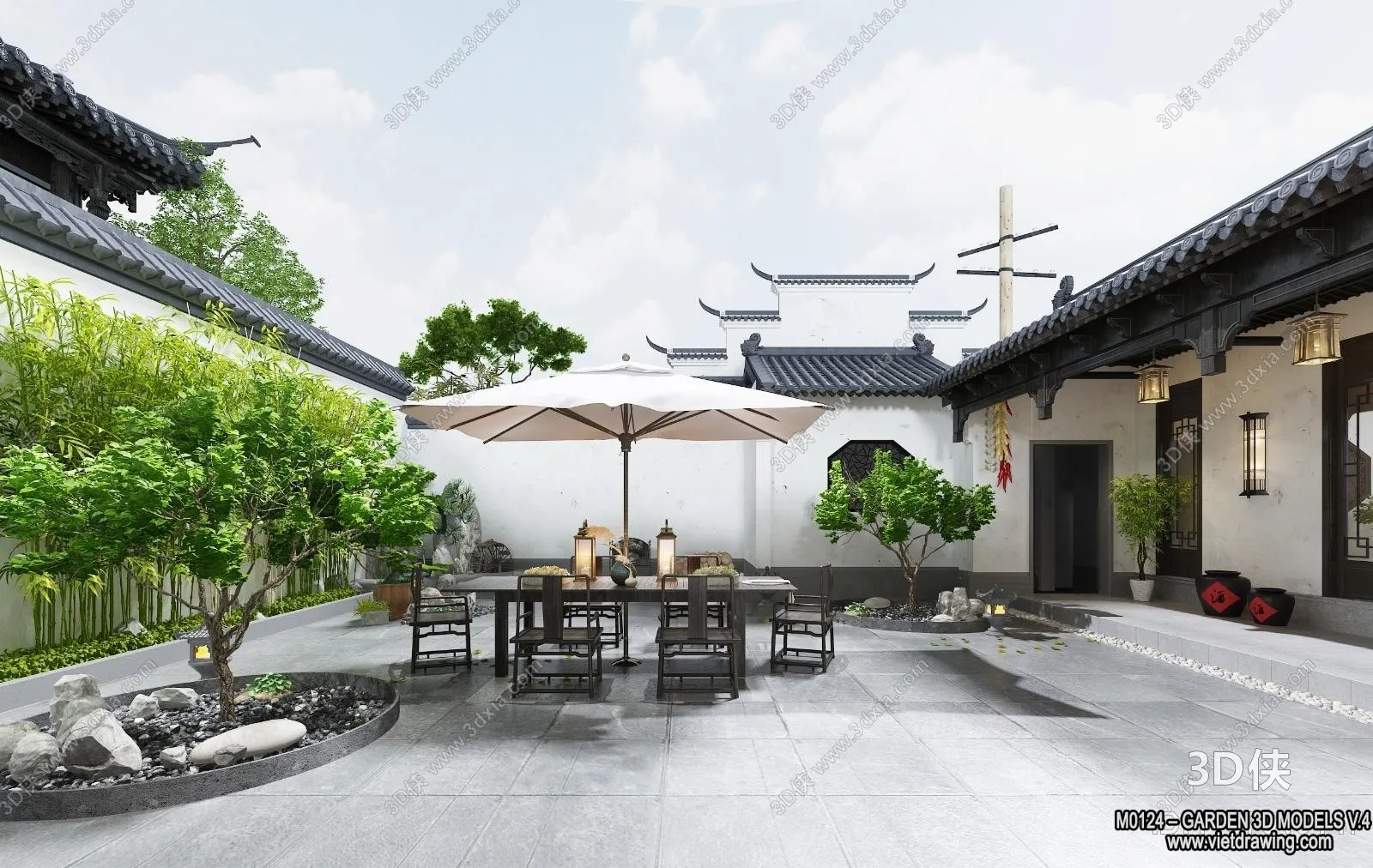 Garden 3D Models – Architecture Decor 3D – 339