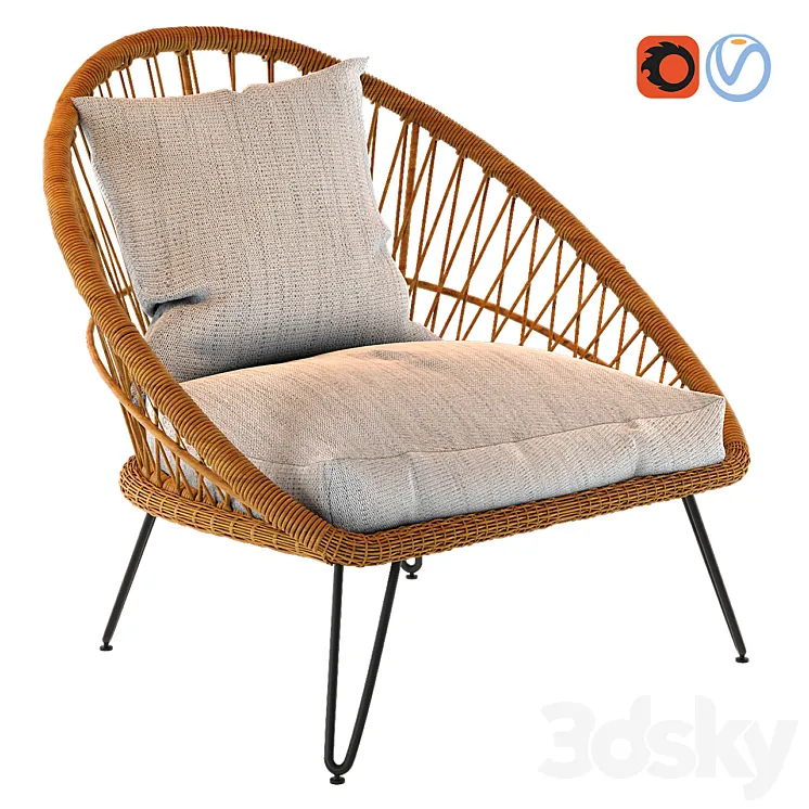 Garden Armchair 3DS Max