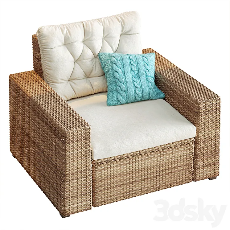 Garden chair IKEA Solleron 3DS Max