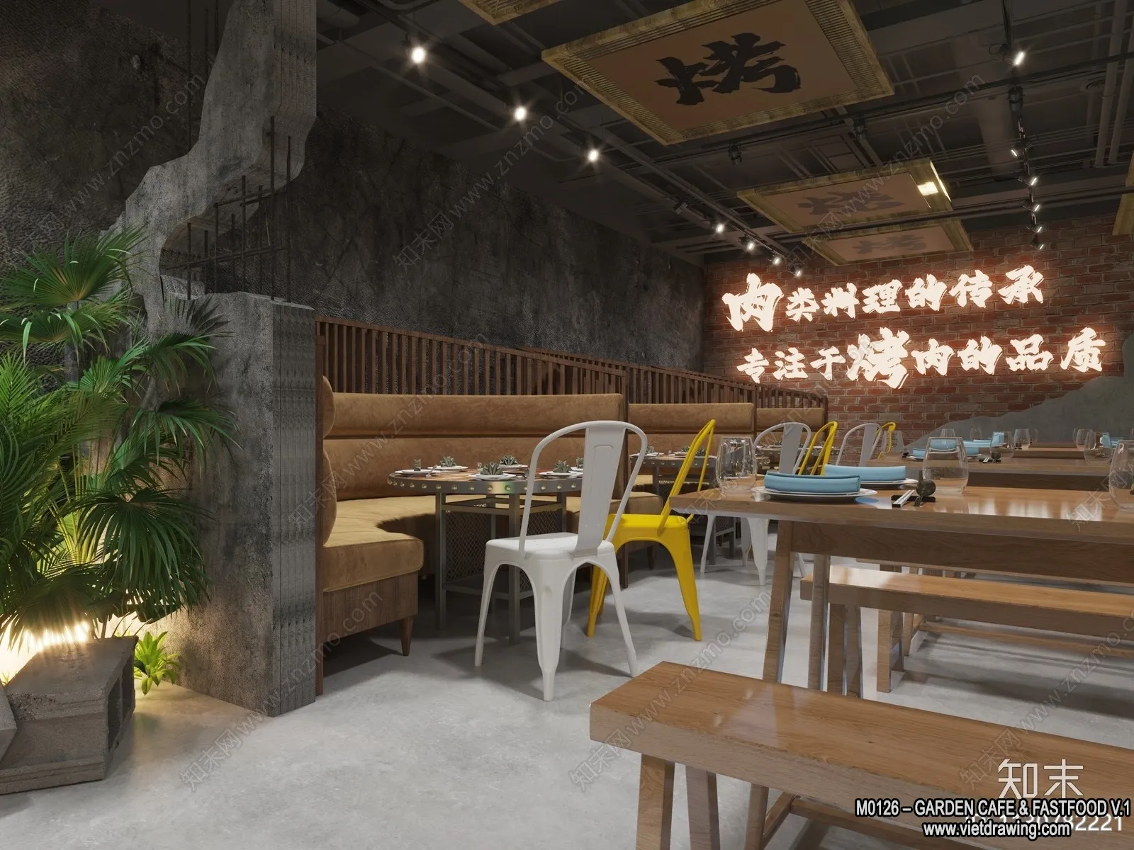 Garden Coffee Shop – Fastfood – 3D Models – 101