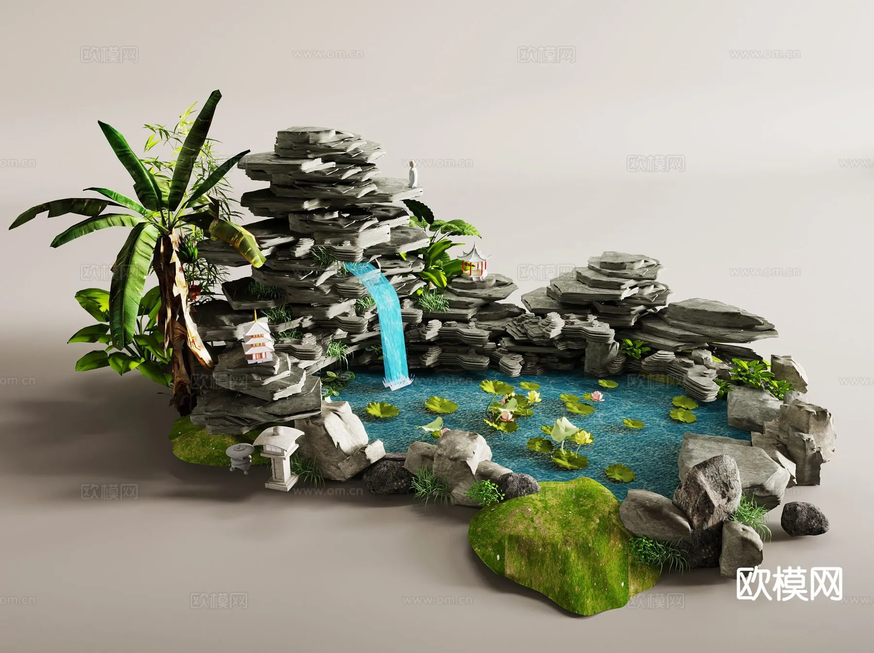 GARDEN DECOR – 3D Model For Interior Design – 2605