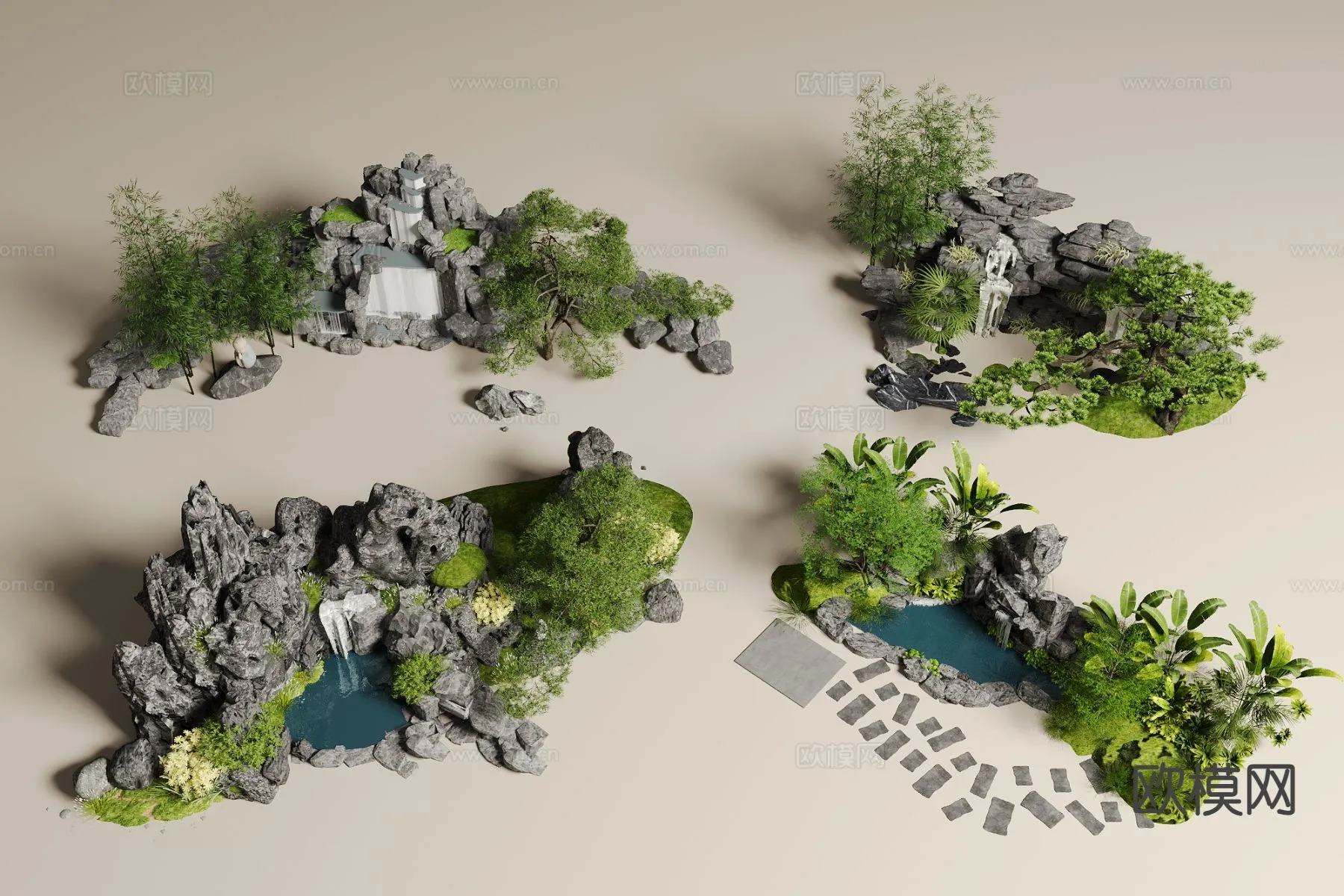 GARDEN DECOR – 3D Model For Interior Design – 2624