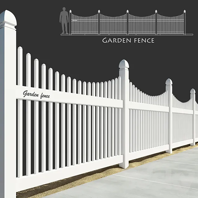 Garden fence 3DS Max Model