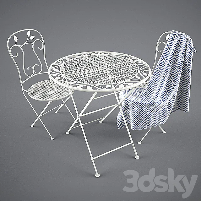 Garden Furniture 3DS Max Model