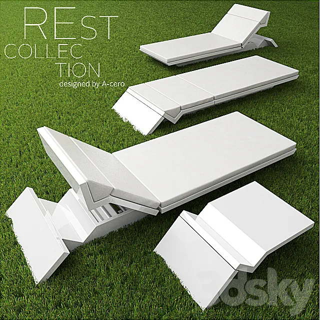 Garden furniture garden furniture REst collection 3ds Max