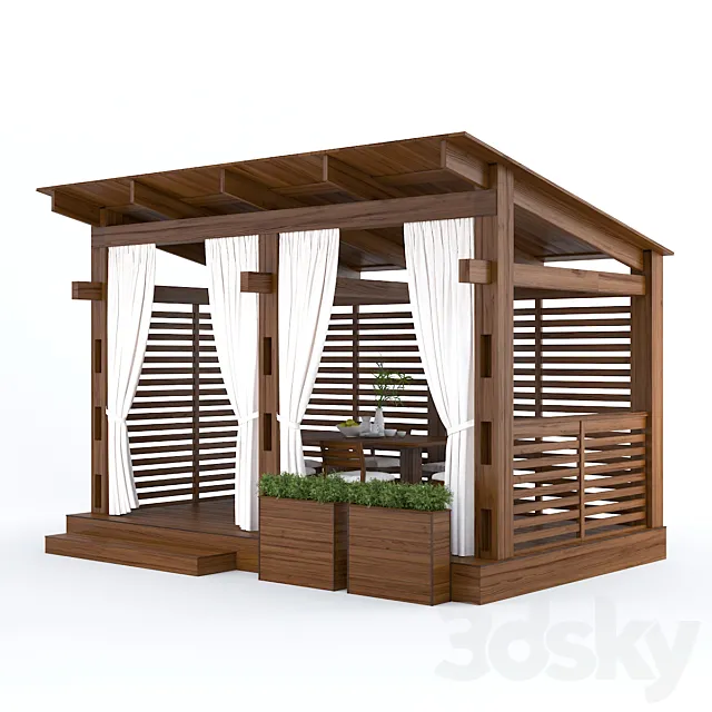 Garden Gazebo 3ds Max