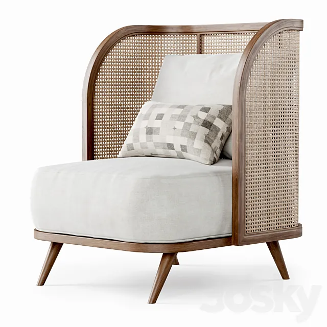 Garden lounge chair CV21 by Bpoint Design _ Garden chair 3DSMax File