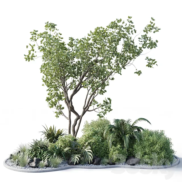 garden pot tree bush – Collection outdoor indoor 113 3DSMax File