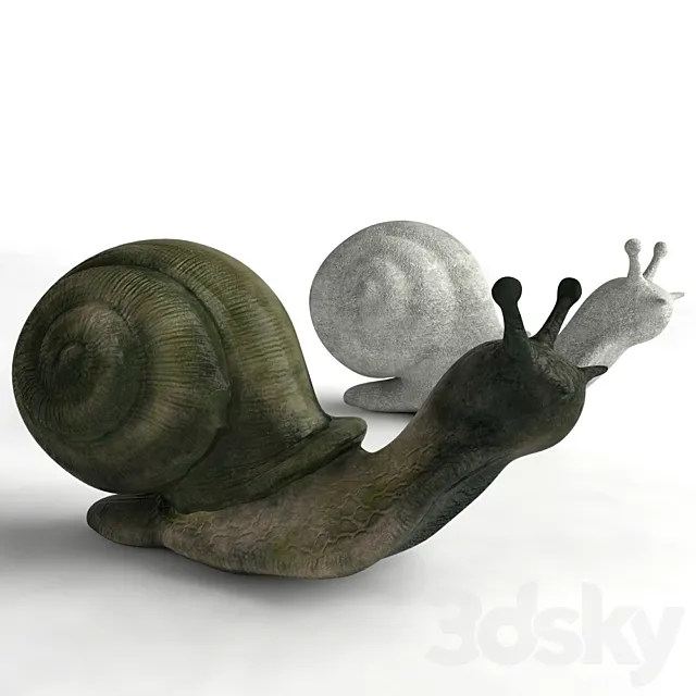 Garden sculpture “Snail” 3ds Max