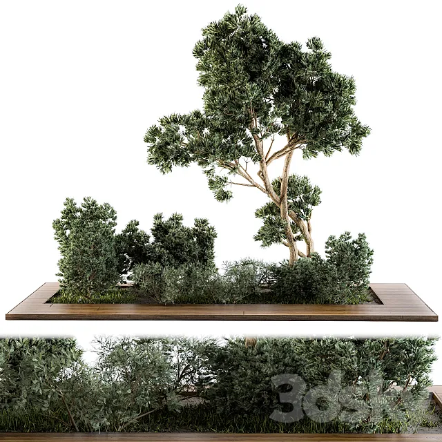 Garden set bush and Tree – Garden Set 06 3DS Max Model