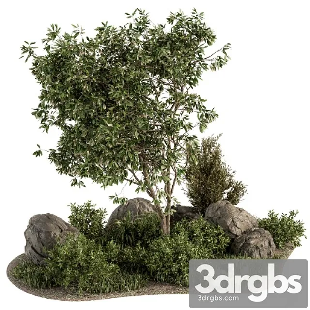 Garden set tree and bush – garden set 17