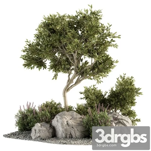 Garden Set Tree and Bush Garden Set 18 3dsmax Download