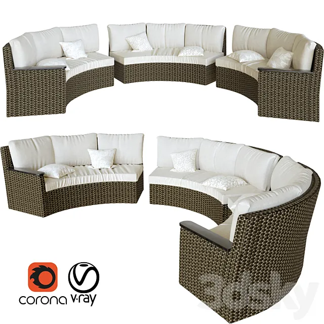 GardenSofa 3DS Max Model