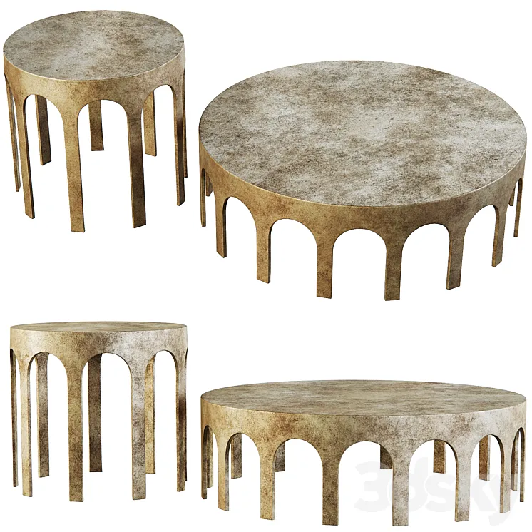 Gardini coffee tables by Eichholtz 3DS Max Model
