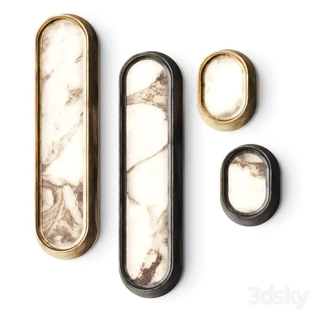 Garnier & Linker Gaia Grand Wall Lamps 3dsMax Model