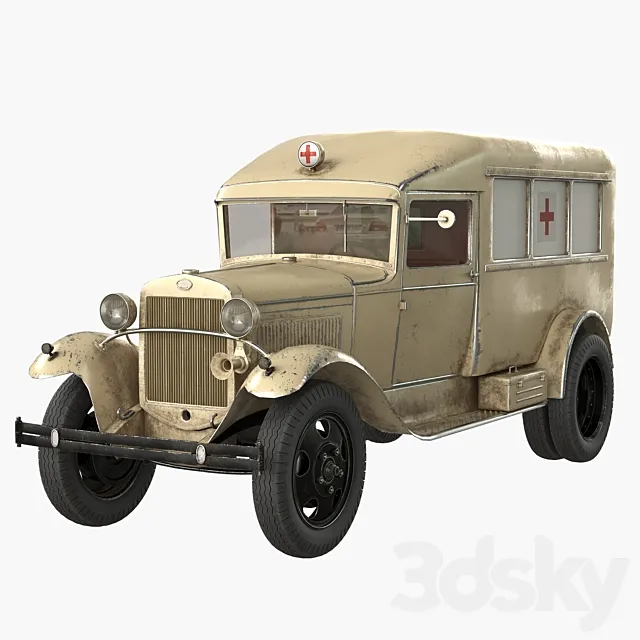 Gas AA “Ambulance” 3ds Max