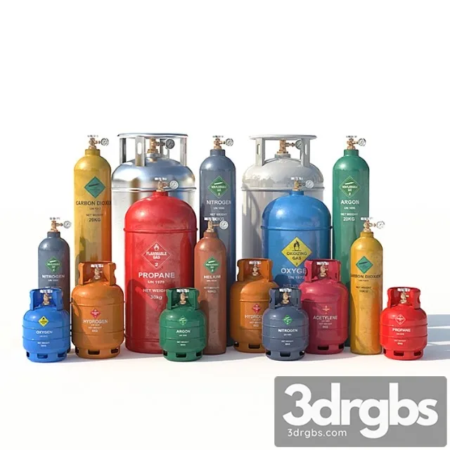 Gas cylinders 3dsmax Download