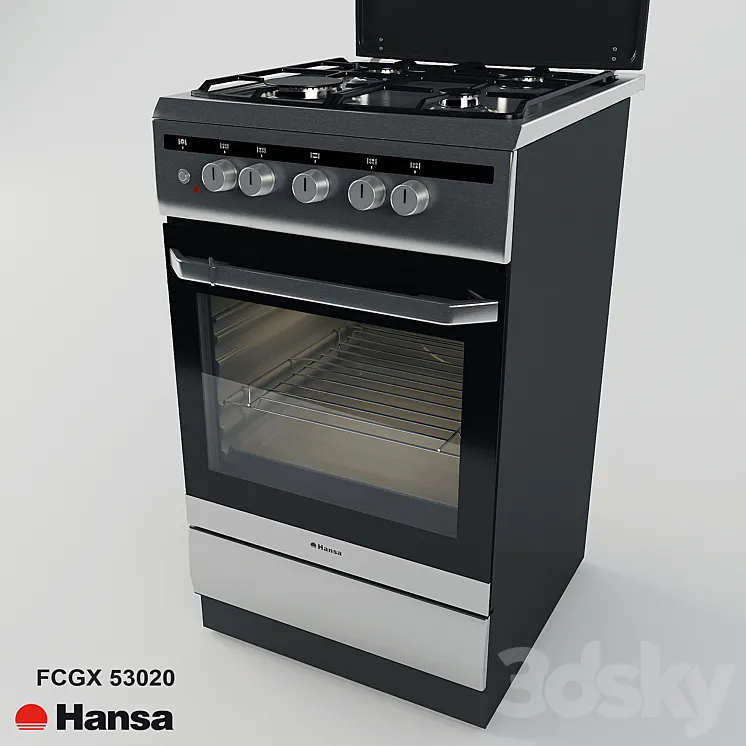 Gas stove Hansa FCGX 53020 Integra 3DS Max