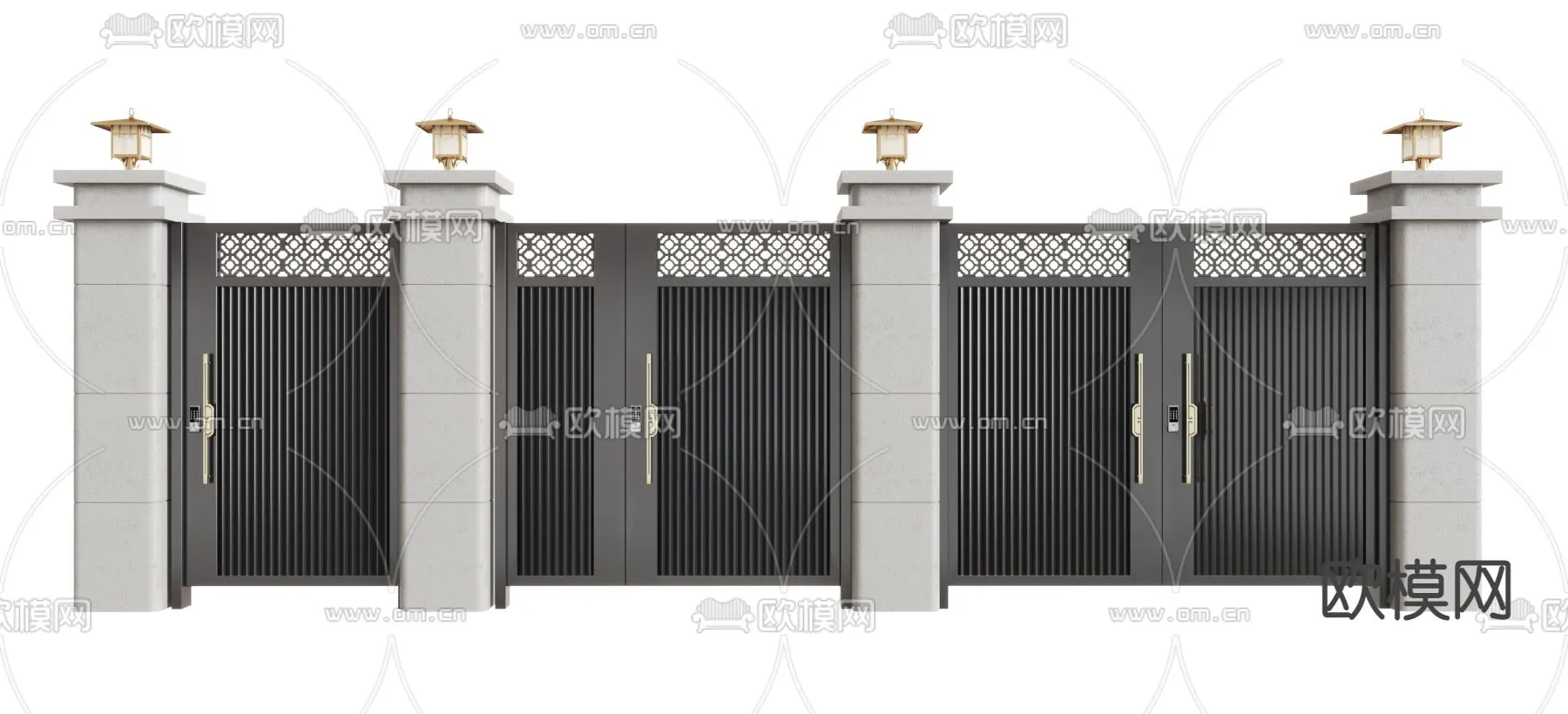 Gate 3D Models for Villas – Architecture 3D – 008