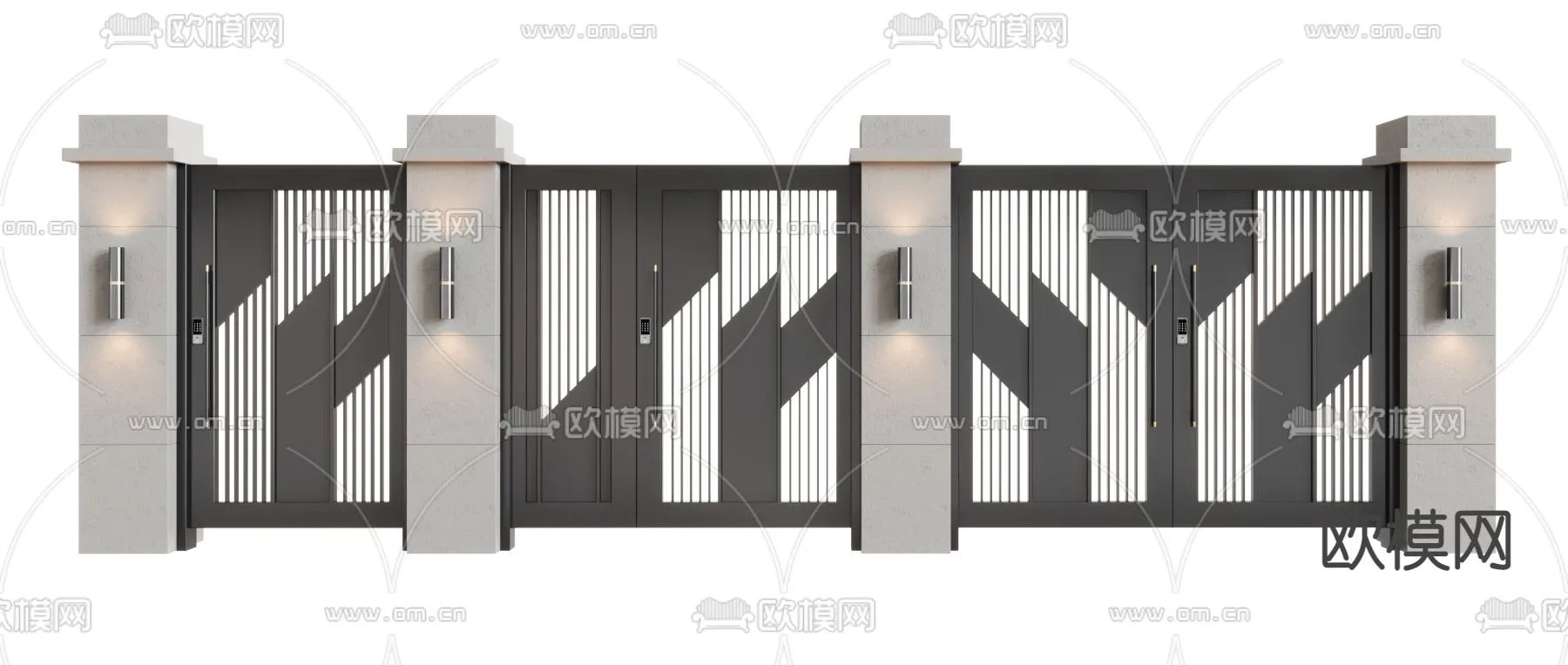 Gate 3D Models for Villas – Architecture 3D – 009