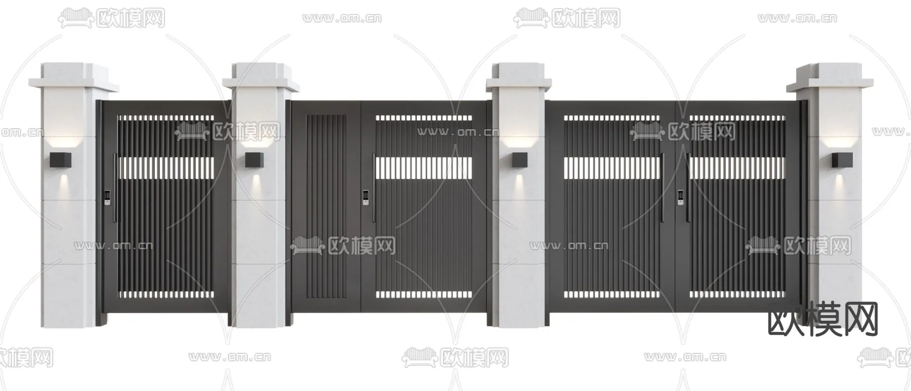 Gate 3D Models for Villas – Architecture 3D – 010