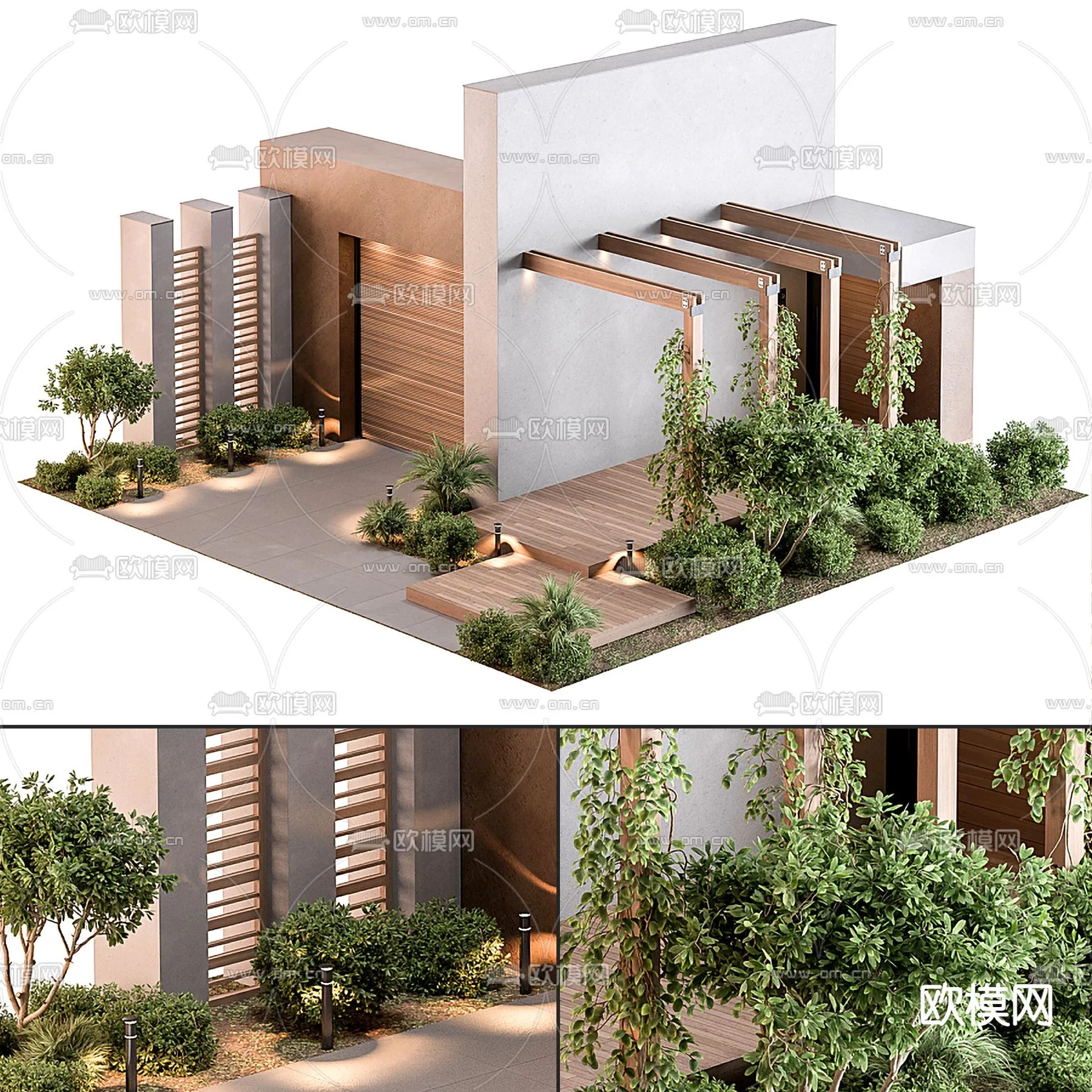 Gate 3D Models for Villas – Architecture 3D – 011