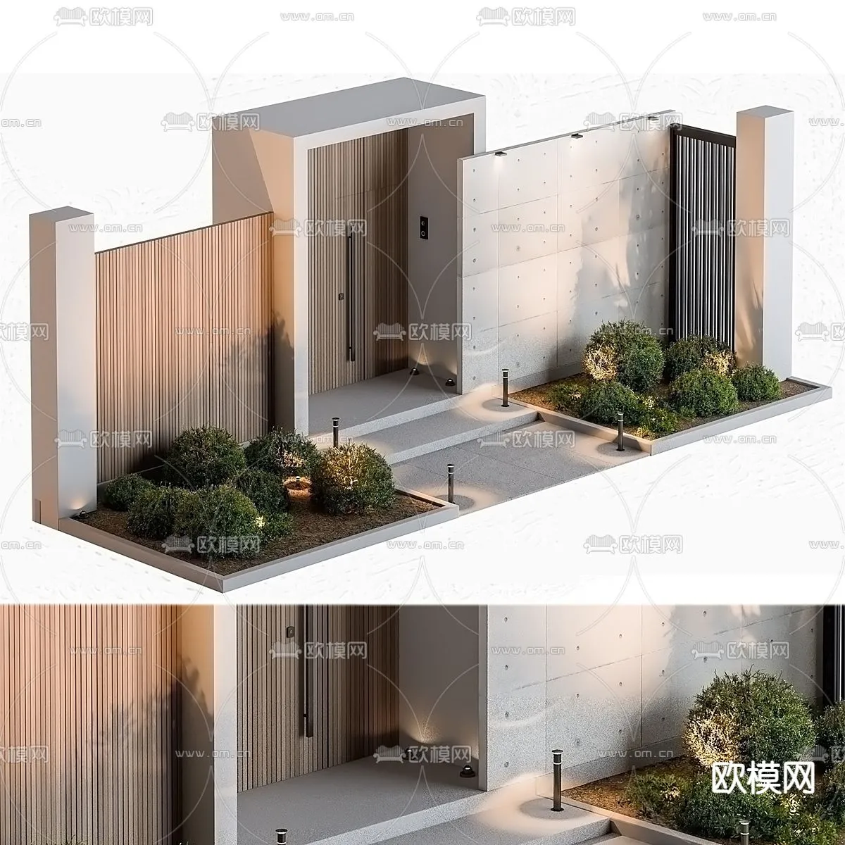 Gate 3D Models for Villas – Architecture 3D – 017