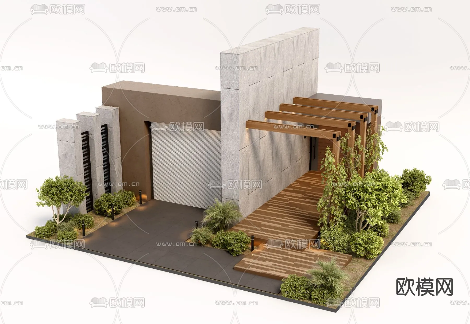 Gate 3D Models for Villas – Architecture 3D – 020