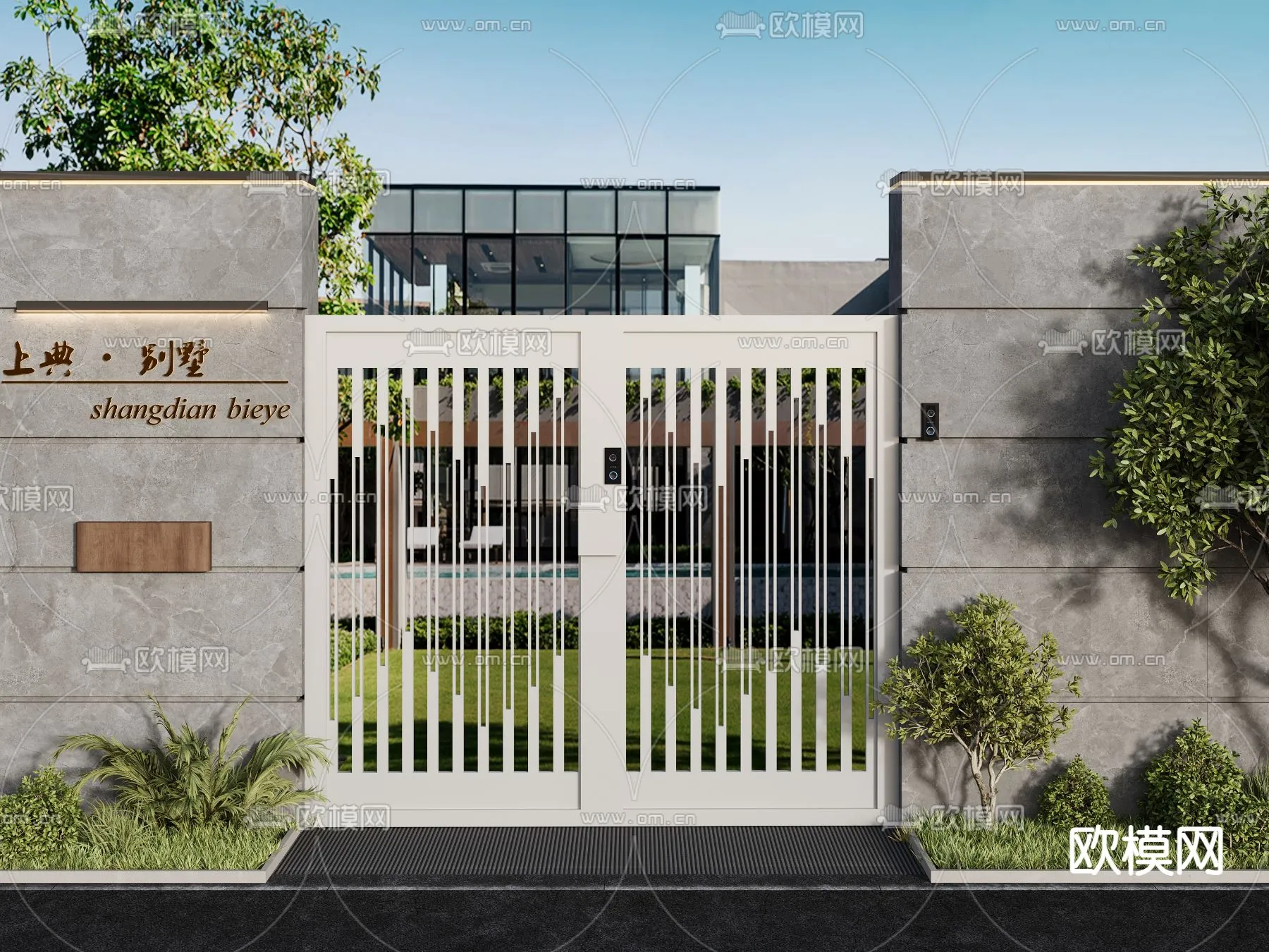 Gate 3D Models for Villas – Architecture 3D – 026