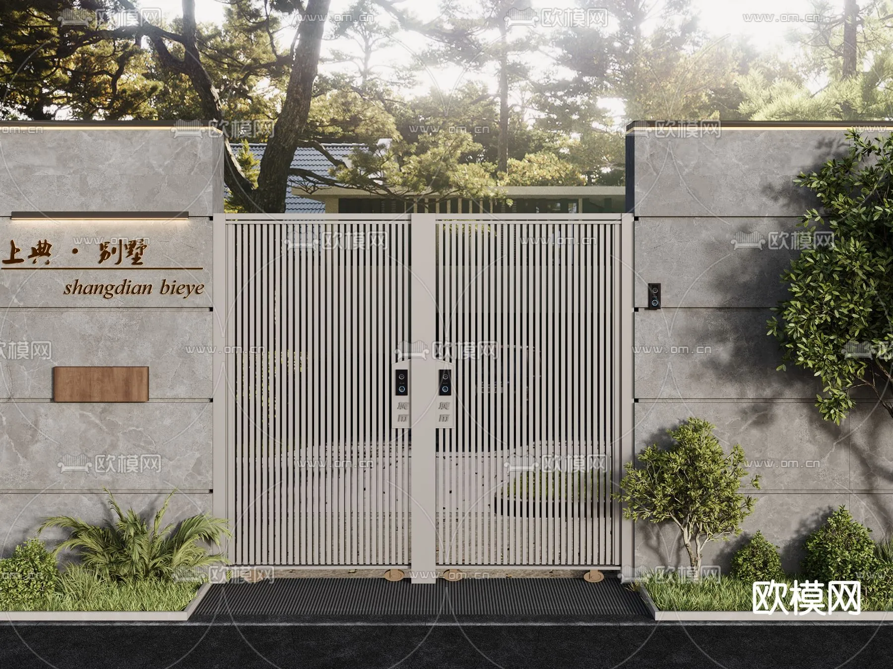 Gate 3D Models for Villas – Architecture 3D – 028