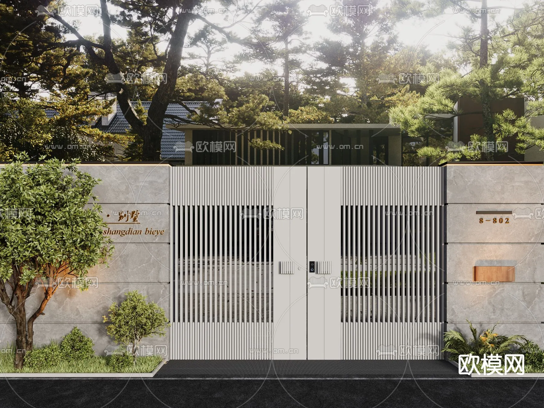 Gate 3D Models for Villas – Architecture 3D – 030