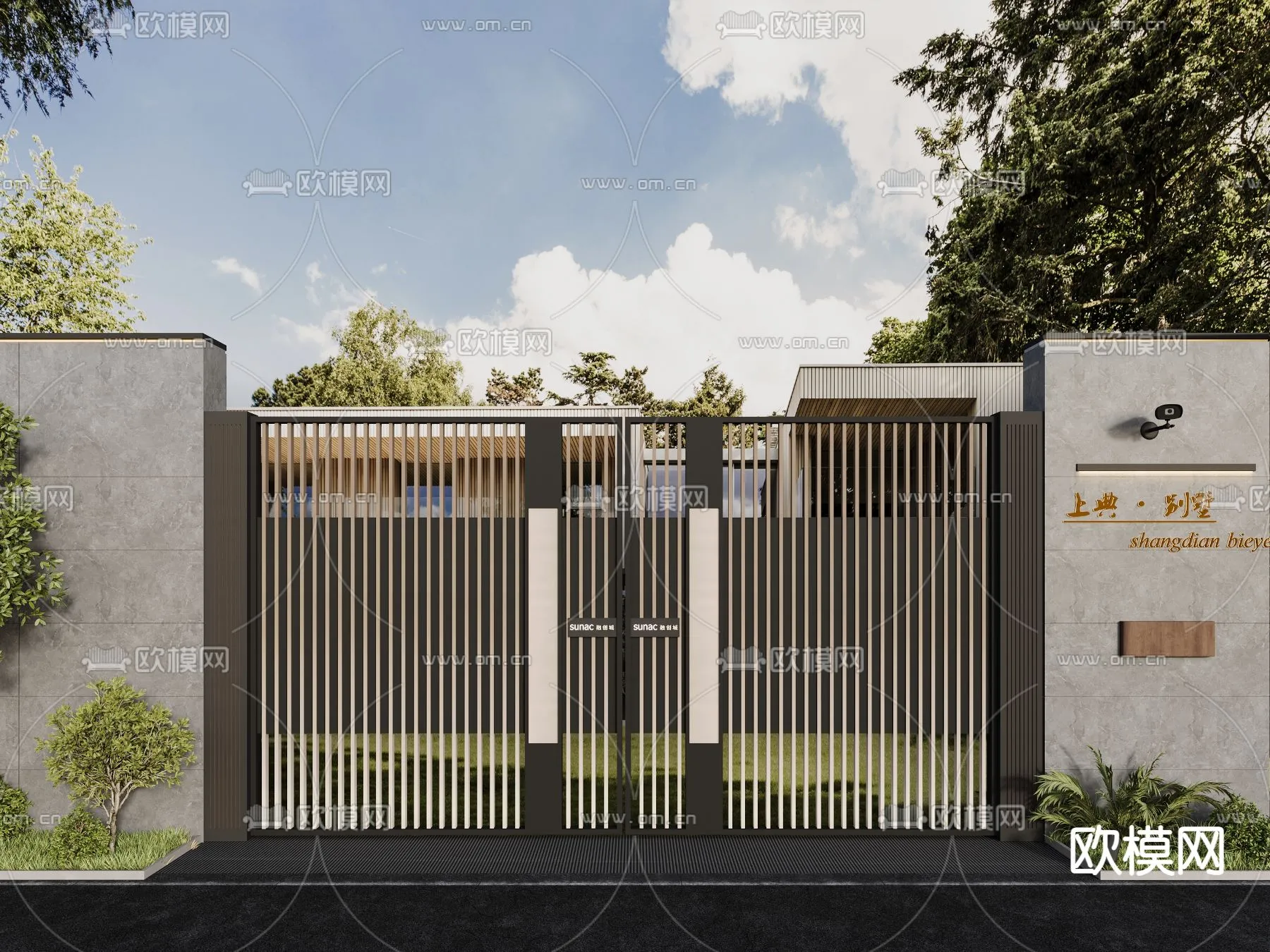 Gate 3D Models for Villas – Architecture 3D – 036