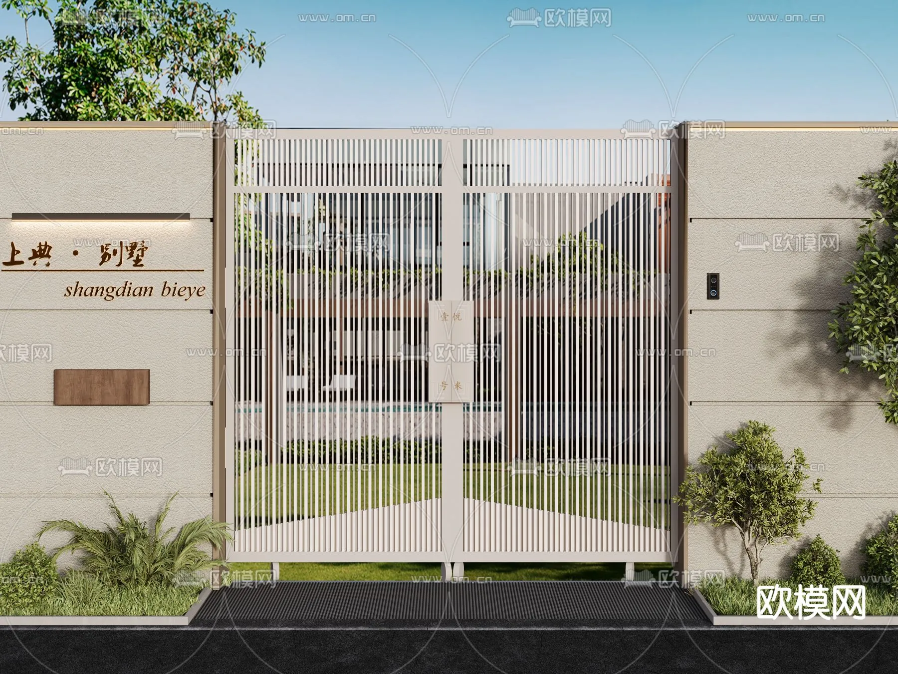 Gate 3D Models for Villas – Architecture 3D – 037