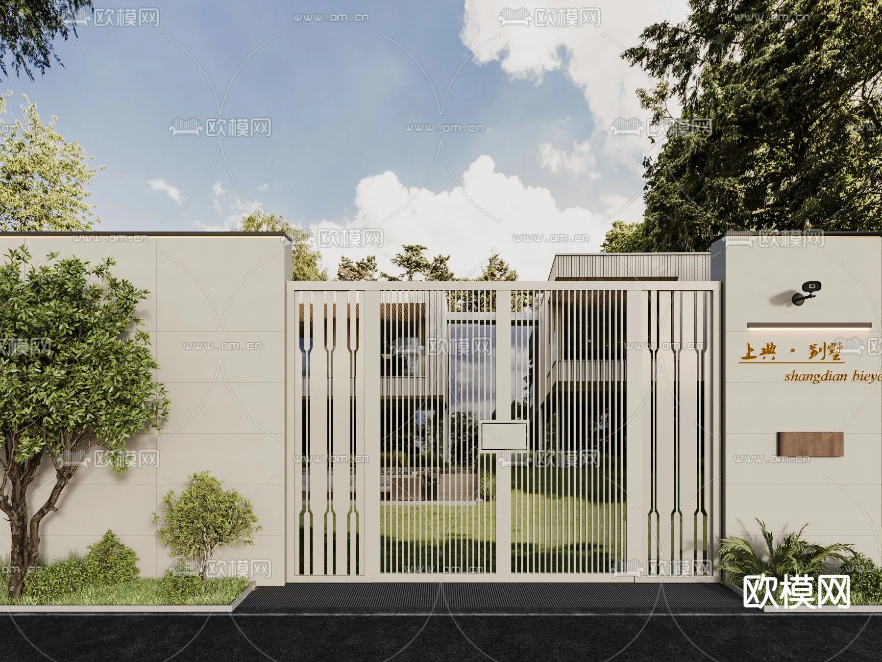 Gate 3D Models for Villas – Architecture 3D – 039