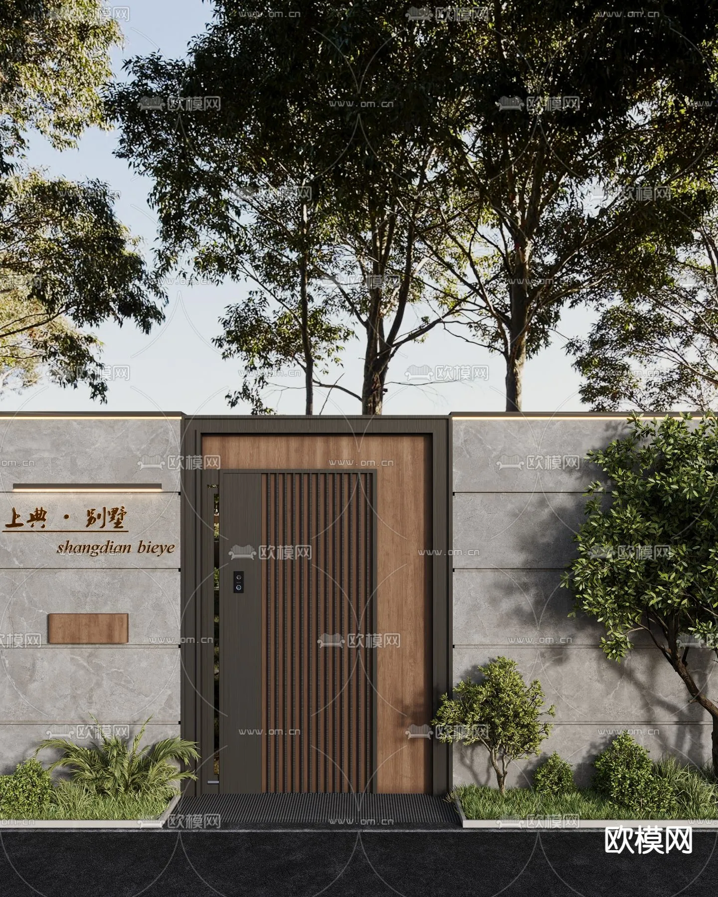 Gate 3D Models for Villas – Architecture 3D – 040